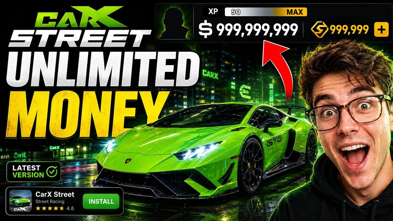 CarX Street MOD 🔥2026 Glitch To Get Unlimited Money - Unlock All Cars iOS/Android apk Tutorial ✅