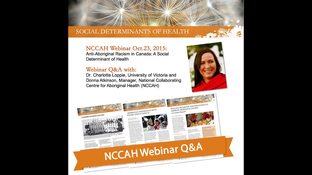 NCCAH Webinar Anti-Aboriginal Racism in Canada Q&A with Dr. Loppie