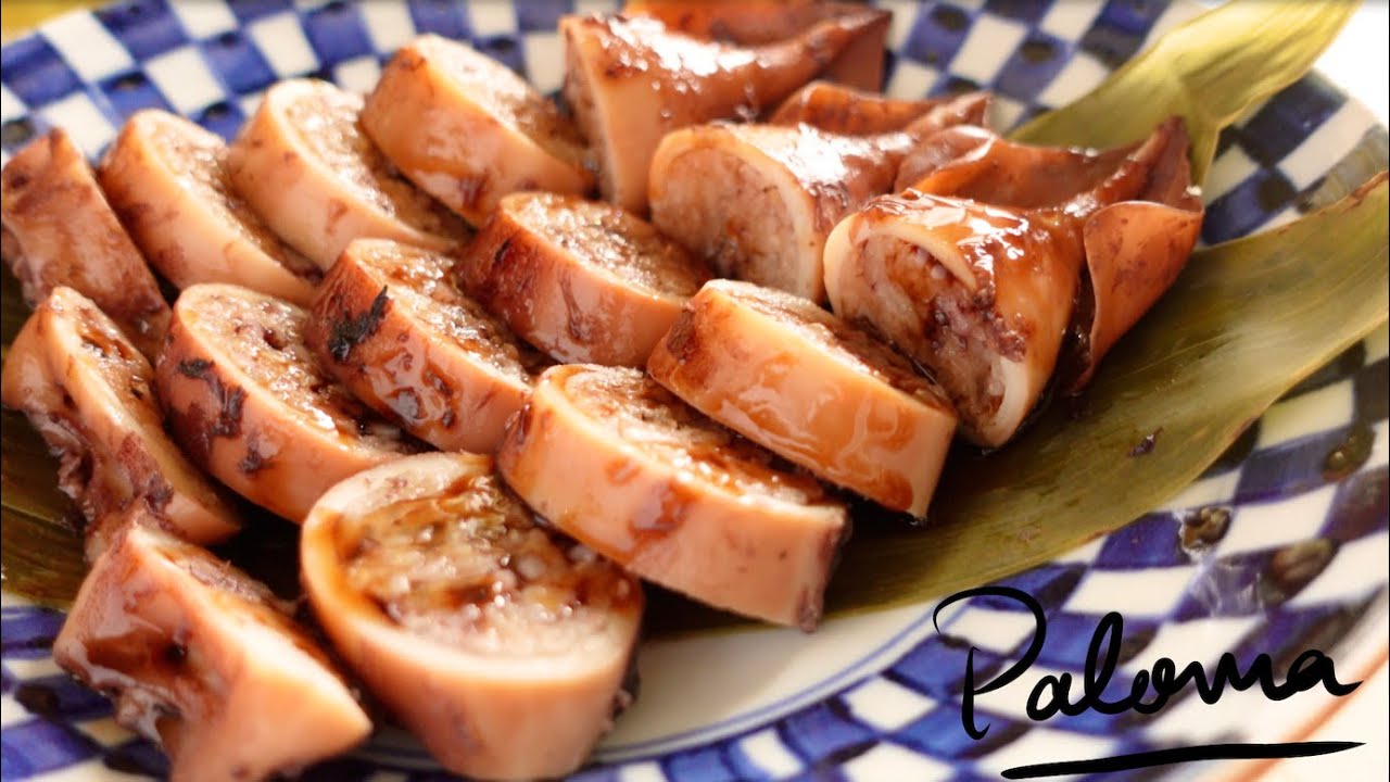 【Japanese Food Recipes】Rice-Stuffed Squid (