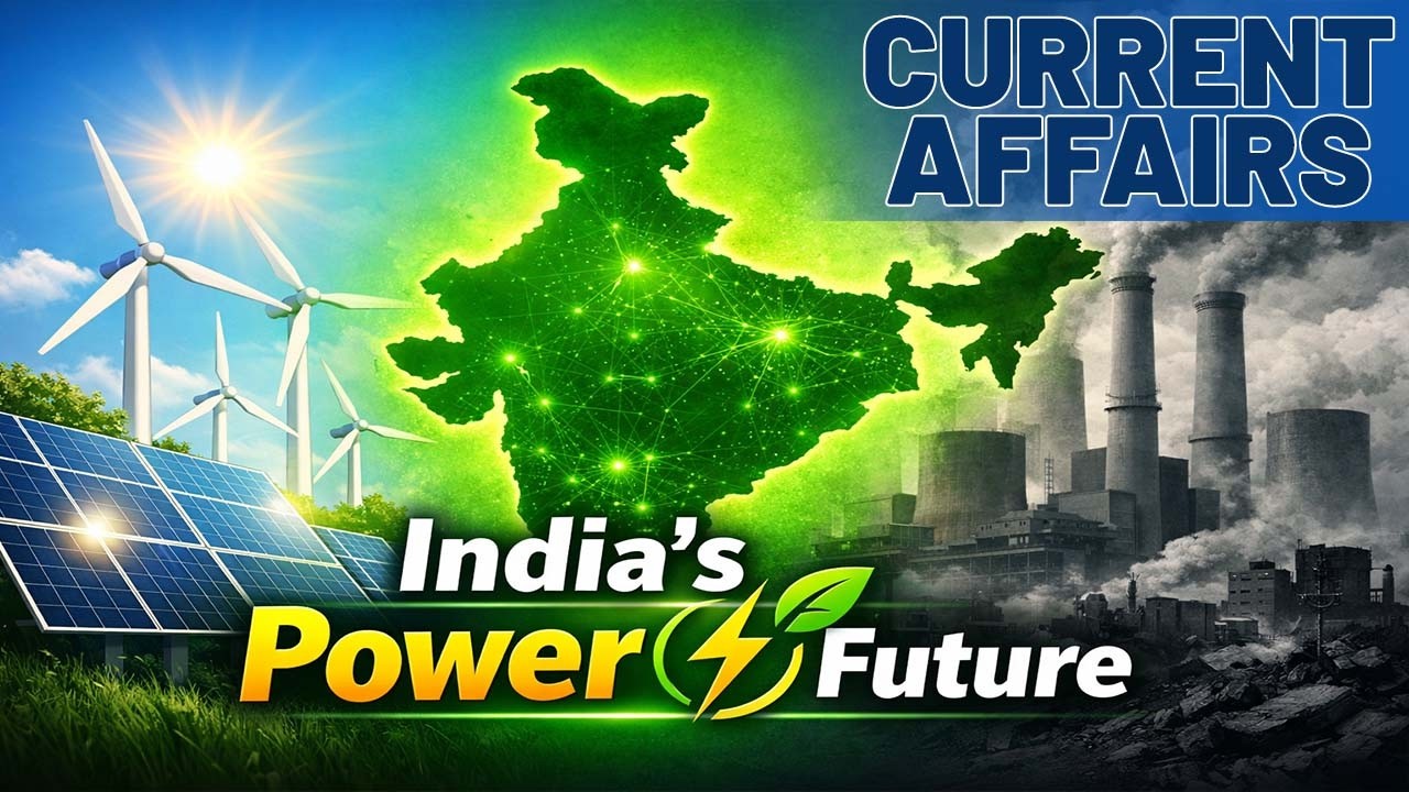 Renewables Expected To Dominate India's Power Mix By 2070 | Current Affairs | UPSC | SSC