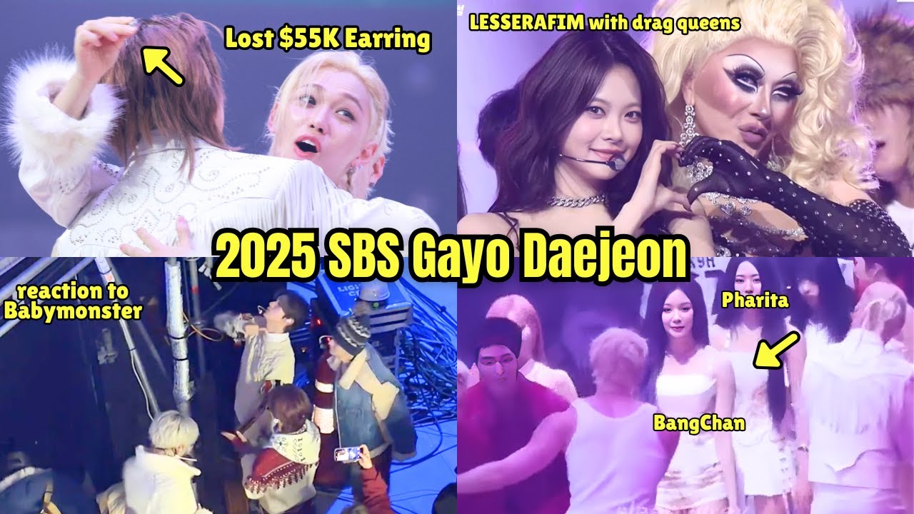Kpop Idols all Moments, Reaction & Interactions at 2025 SBS Gayo Daejeon!