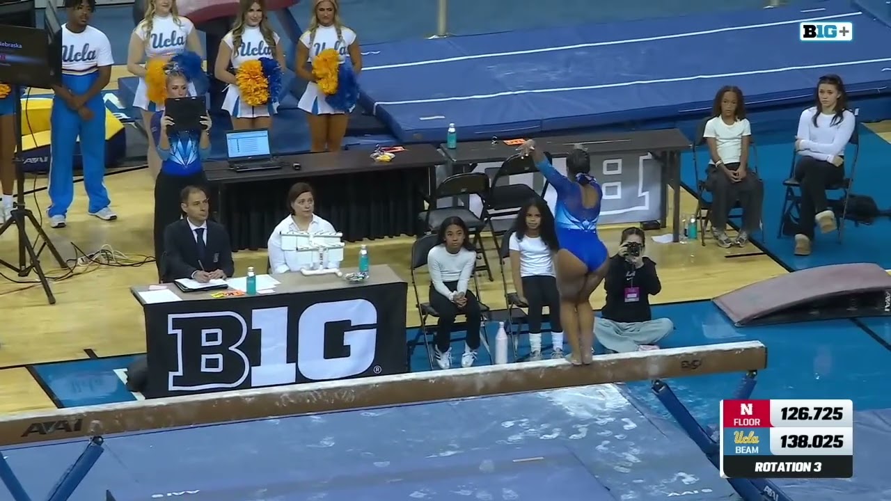 Jordan Chiles Near-Perfect 9.975 Beam UCLA vs Nebraska 1-17-26