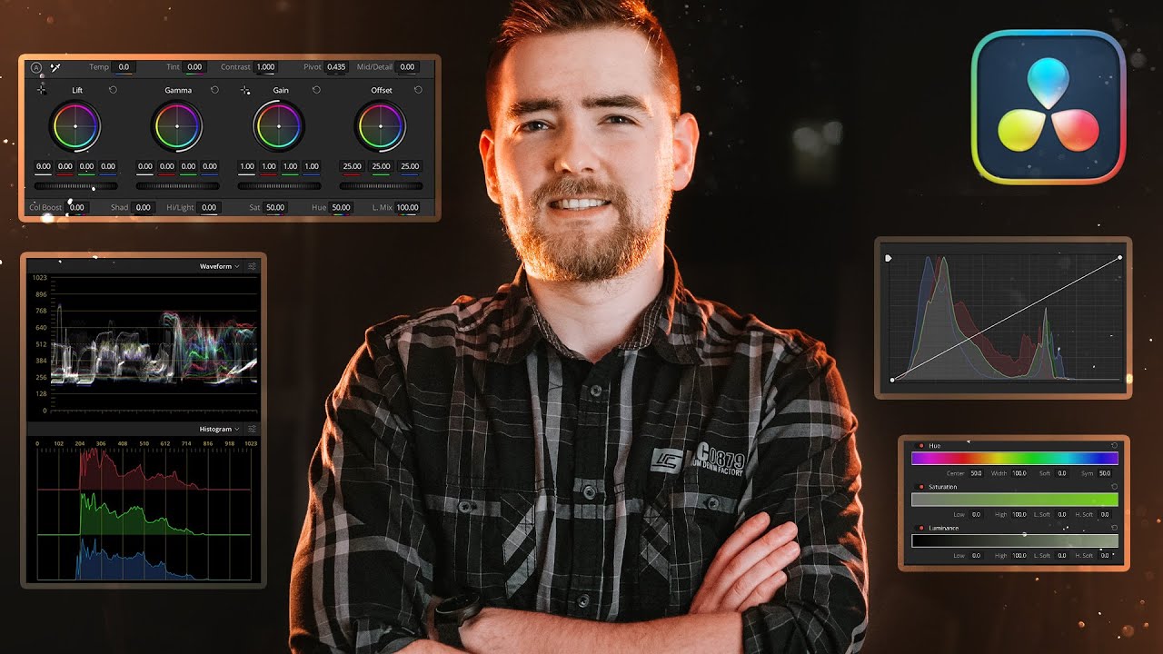 Davinci Resolve 17 для НОВИЧКОВ | Основы Цветокоррекции