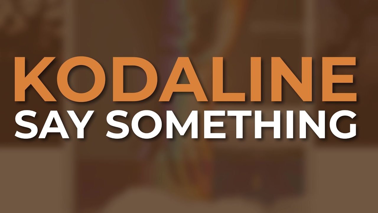 Kodaline - Say Something (Official Visualizer)