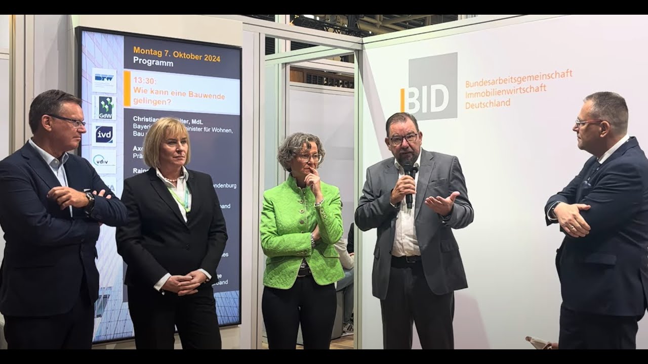Wie kann eine Bauwende gelingen? BFW-Panel auf Expo Real am BID Stand