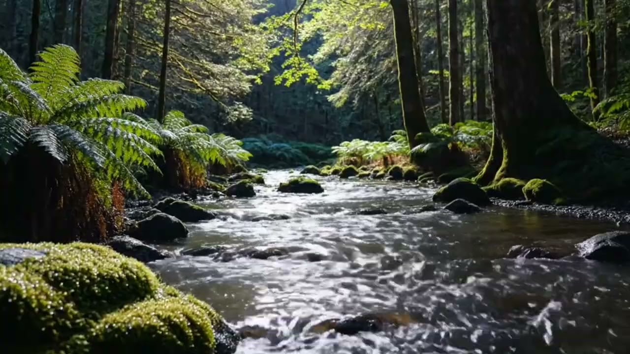 Windy Forest Sounds and Soft Bird Sounds | Nature Sounds for Deep Relaxation