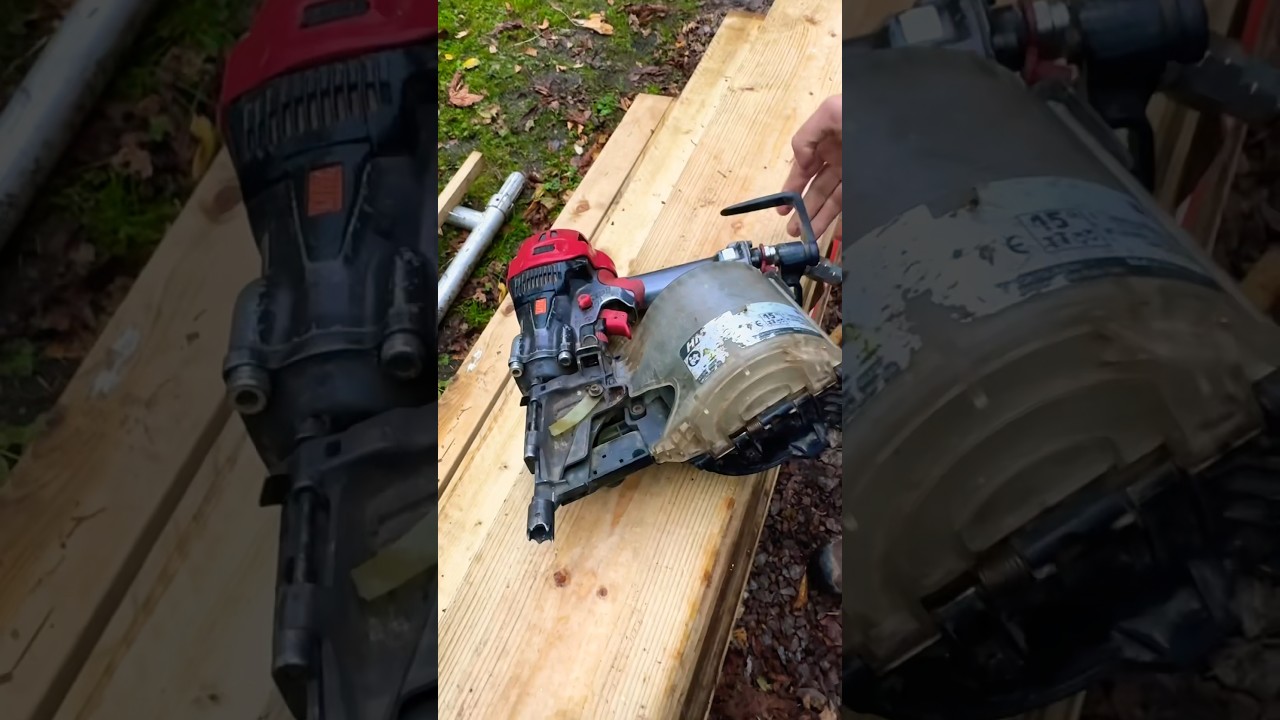 COIL NAIL GUN #nailgun#cod #wood #woodworking #tools #wooding #carpentry #woodwood #diy #carpentry