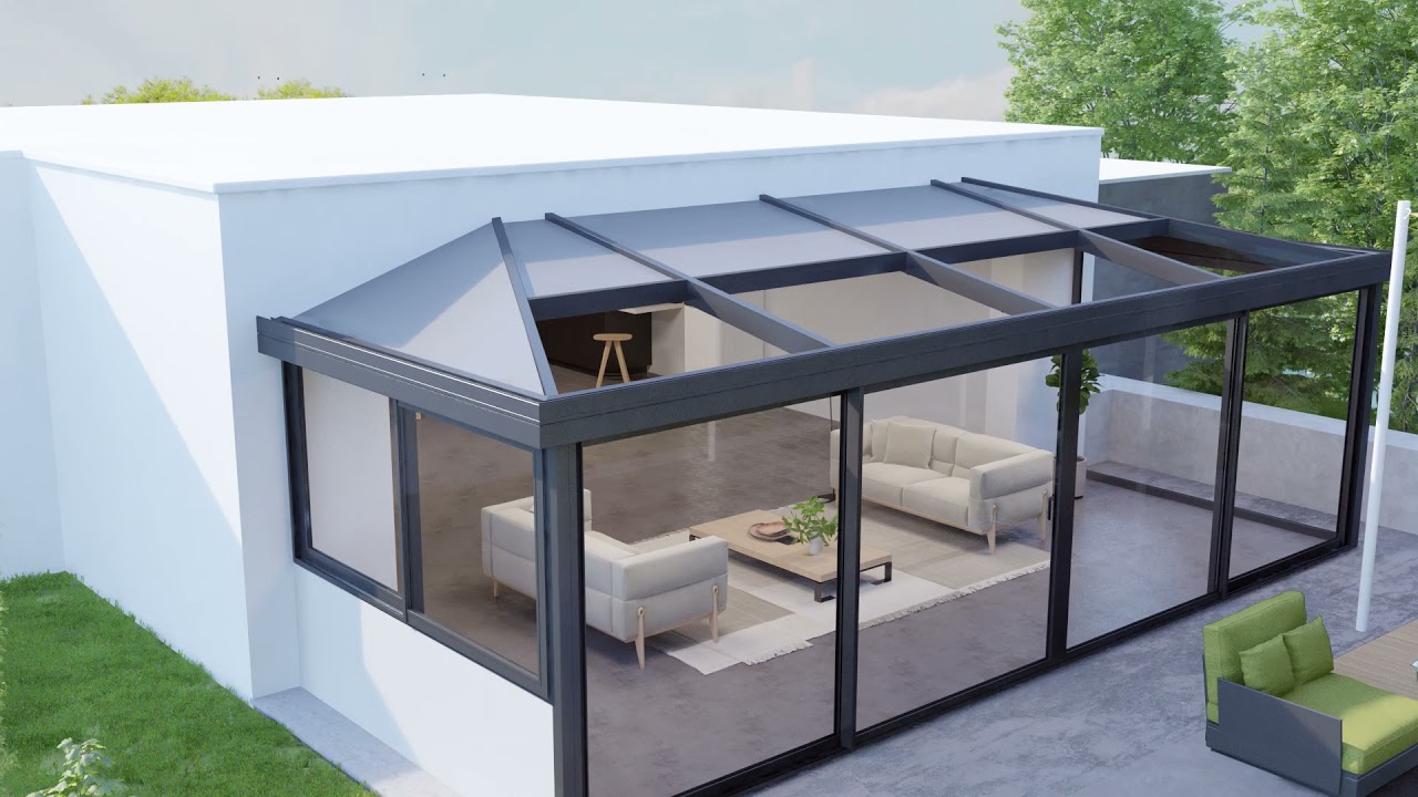 Véranda 67V : L'extension d'habitation performante et lumineuse selon AluK