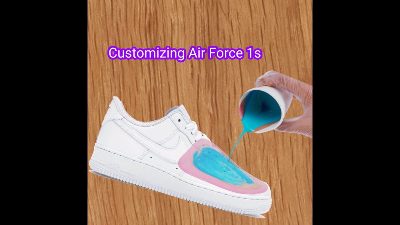 Customizing NIKE AIR FORCE 1S for the FIRST TIME