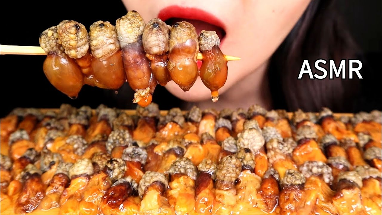 ASMR 미더덕회 먹방, RAW WATER SEA SQUIRT SASHIMI EATING SOUNDS, 해산물 먹방, SEAFOOD