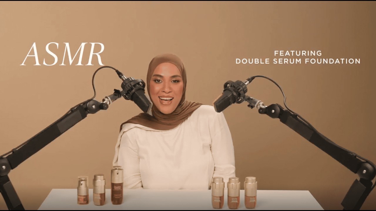 Sabah's Closet's ASMR Full glam Makeup Routine | Clarins