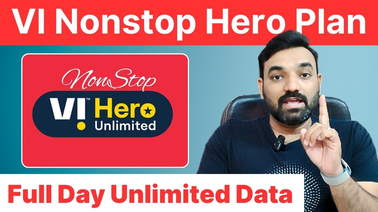 Vodafone NonStop Hero Plan | Full Day Unlimited Data Plan #telecom #vi5g #vodafoneidea