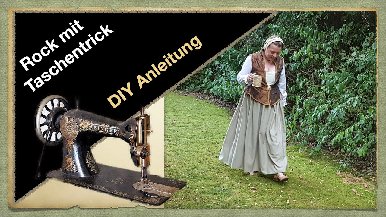 Rock im historischen Stil einfach selber nähen - DIY Anleitung für Anfänger