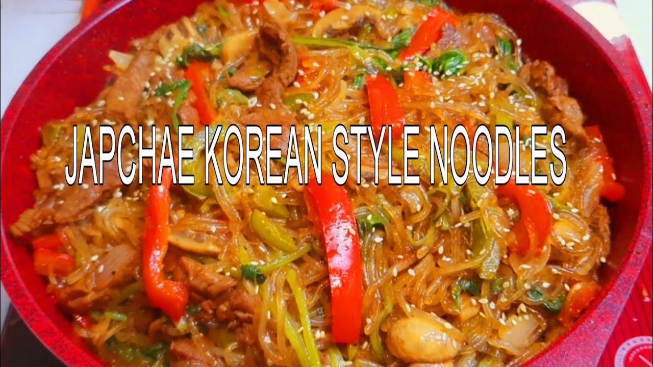 HOW TO COOK JAPCHAE NOODLES KOREAN STYLE DELICIOUS