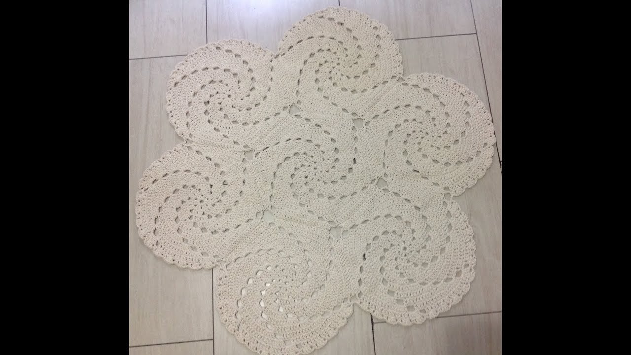 Tapete de barbante Espiral (fácil, simples e bonito)
