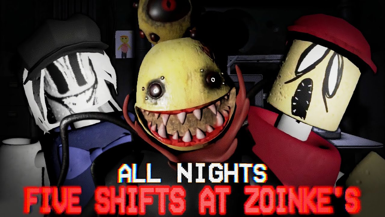 Five Shifts at Zoinke's [ALL NIGHTS] - [Full Walkthrough] - Roblox