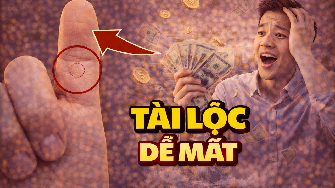 Tay có vân hình tròn – Khả năng gặp tài lộc bất ngờ, nhưng cũng dễ mất đi.