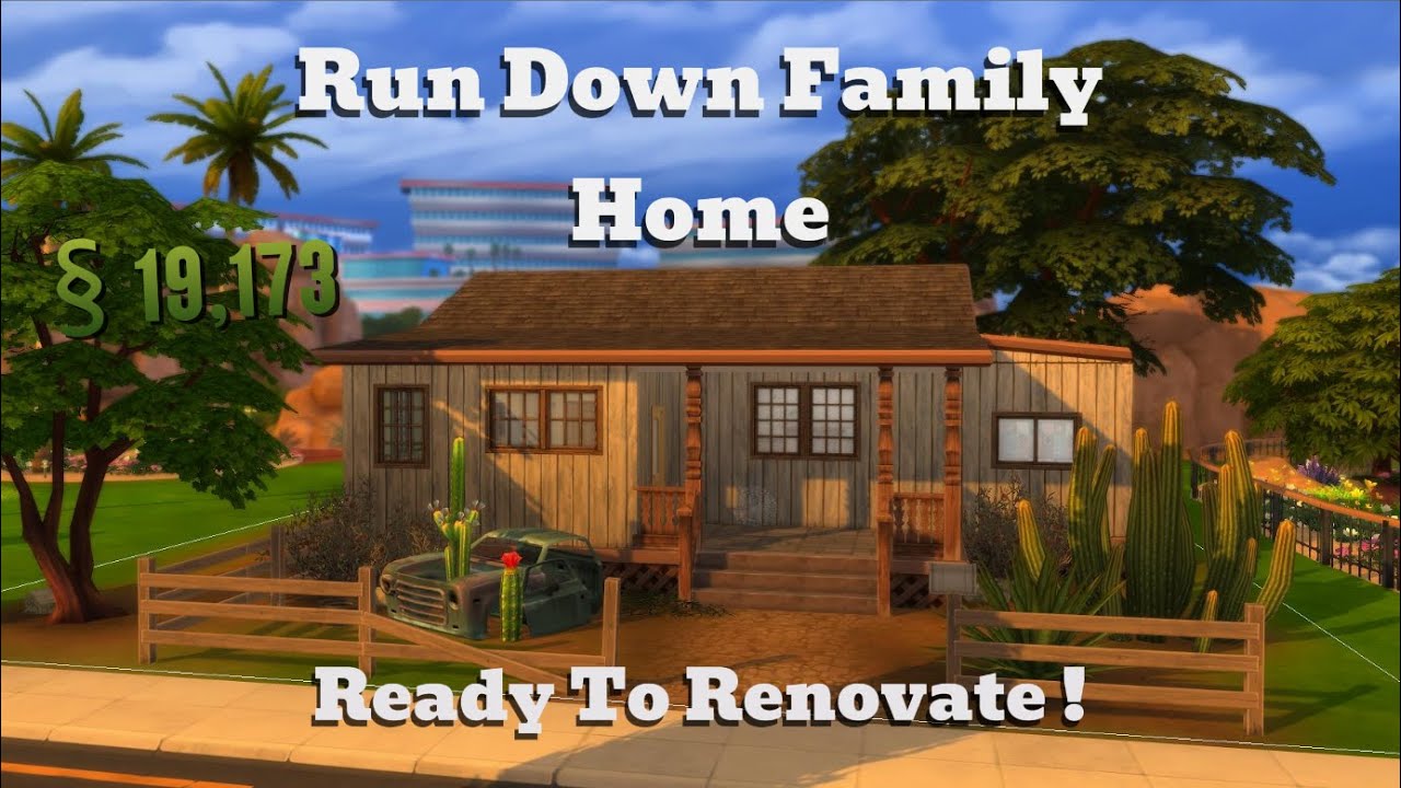 Building A Rundown Bungalow In The Sims 4 | Speed Build