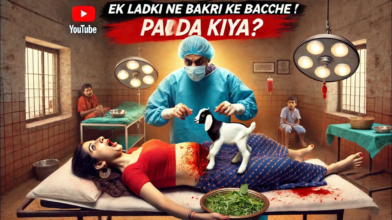 Chhoti Larki Ne Bakri Ke Bacche Ko Janam Dilwaya! | Animal Birth Animated Story