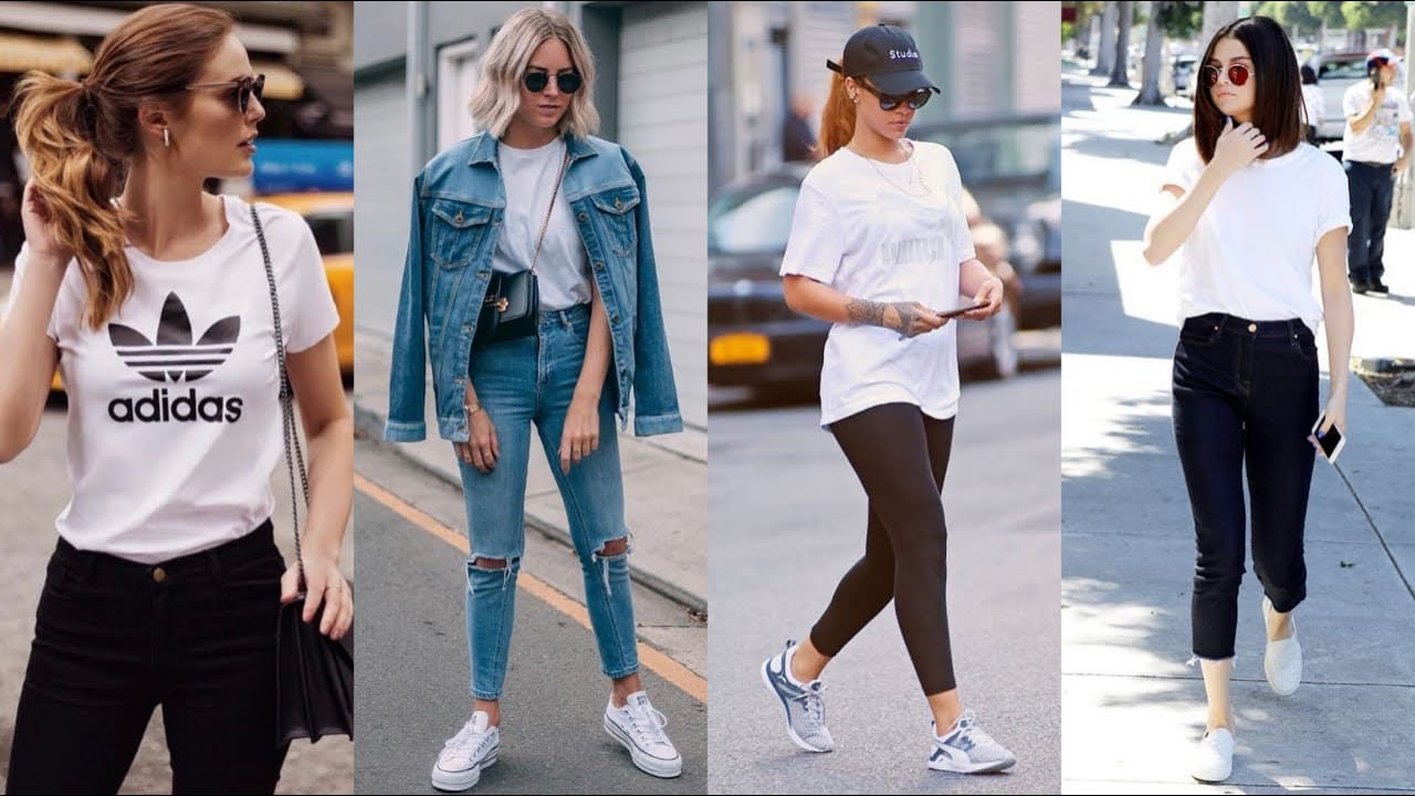 MODA 2023 OUTFITS C&Oacute;MO Vestir CON ROPA  B&Aacute;SICA Y SENCILLA LOOKS CASUALES PARA MUJER TENDENCIAS 2023