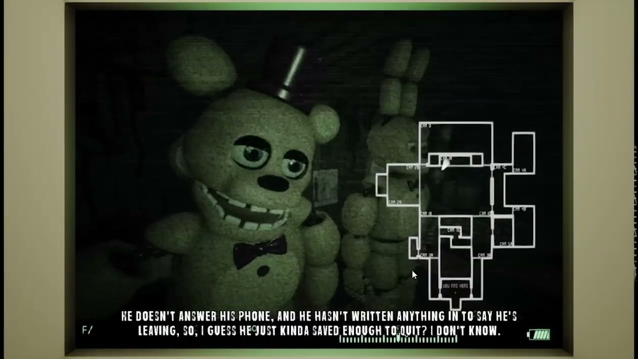 Those nights at fredbear's night 1