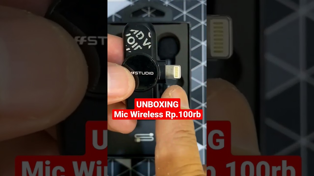 UNBOXING Mic Wireless #mic #audioequipment #cliponmic #lavaliermicrophone #micwireless #micmurah