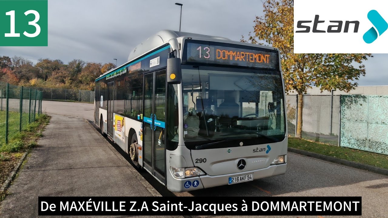 MERCEDES Citaro Facelift - Ligne 13 - Réseau STAN [NANCY] - MAXÉVILLE ZA St-Jacques à DOMMARTEMONT