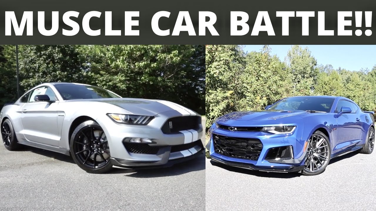 Chevrolet Camaro ZL1 VS Ford Mustang GT350: MUSCLE CAR BATTLE!