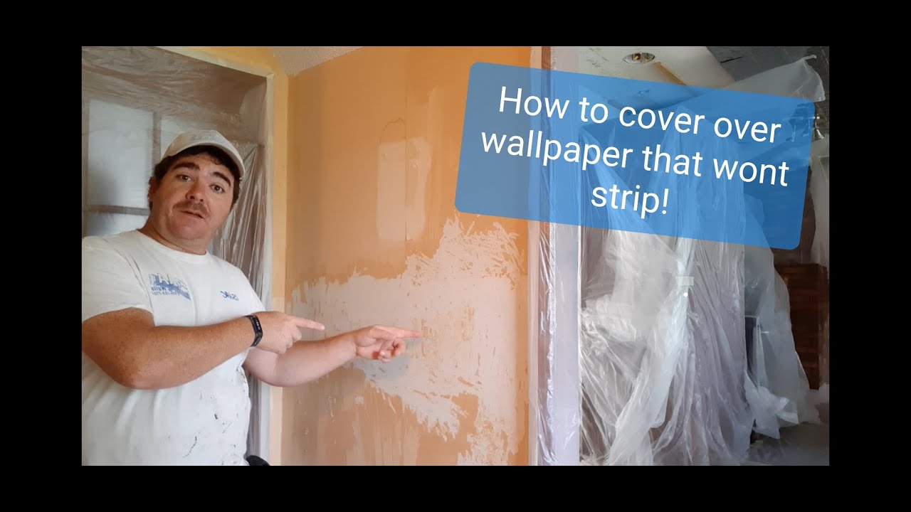 Texturing over wallpaper that won't strip!