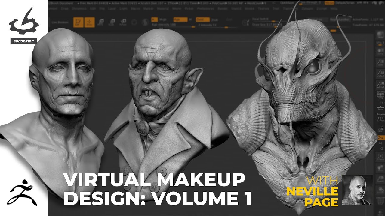Virtual Makeup Design: Volume 1 with Neville Page
