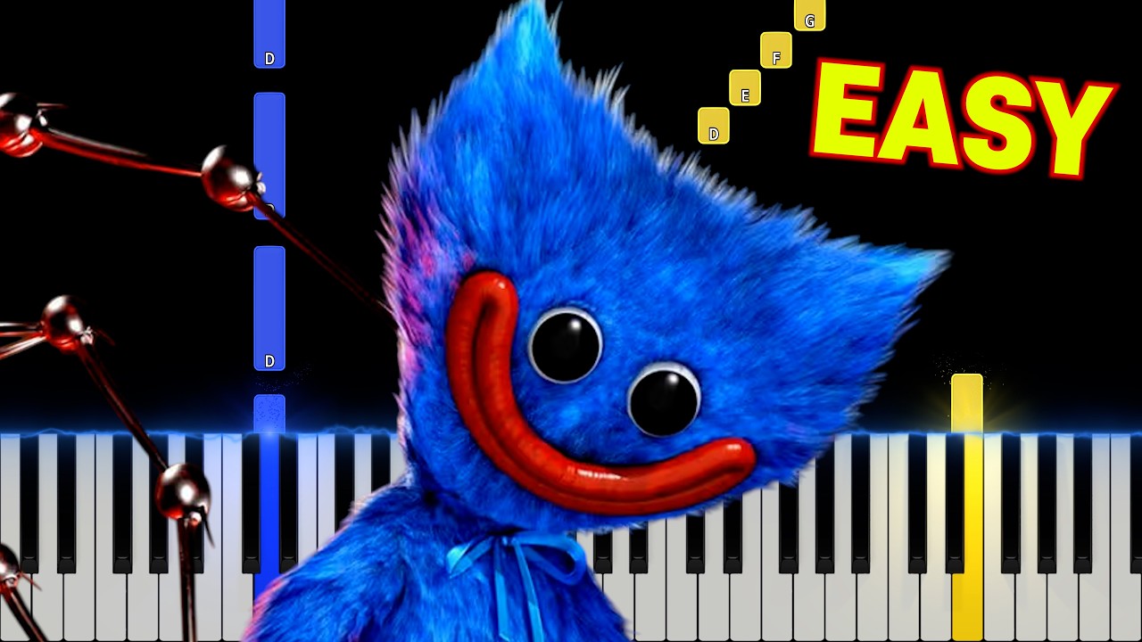 Poppy Playtime Chapter 5 - Trailer Music | EASY Piano Tutorial + Sheet Link 🎵