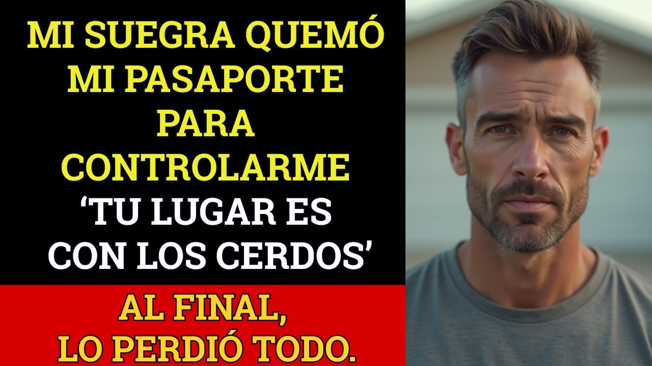 Mi suegra prendió fuego a mi pasaporte: “Cuida a los cerdos”, así que cancelé su viaje y vendí su…