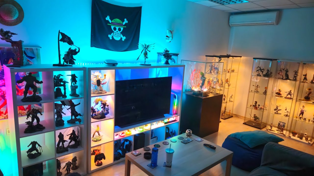25k Anime/Gaming figures/statues collection showcase 2024. Mancave Nanashi-Otaku room!