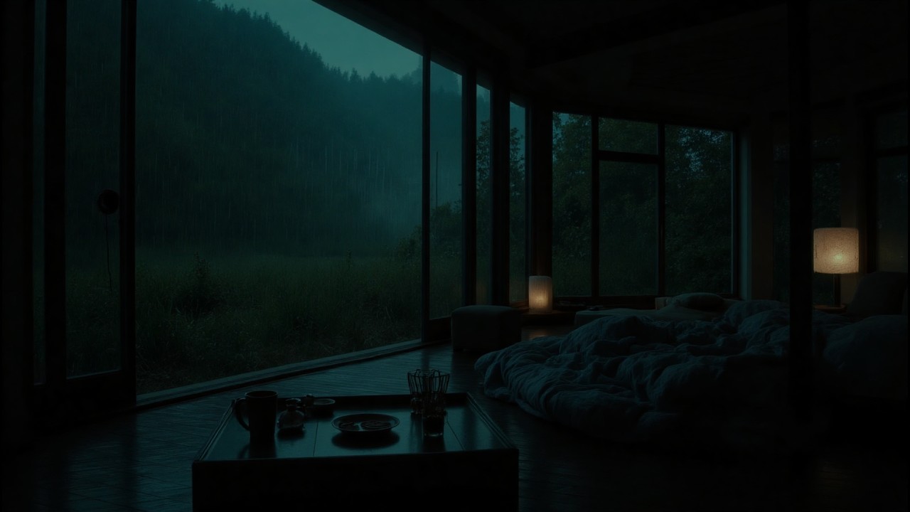 No Ads | Peaceful Piano Music with Rain Sounds for Sleeping | Study, Meditation, Stress Relief