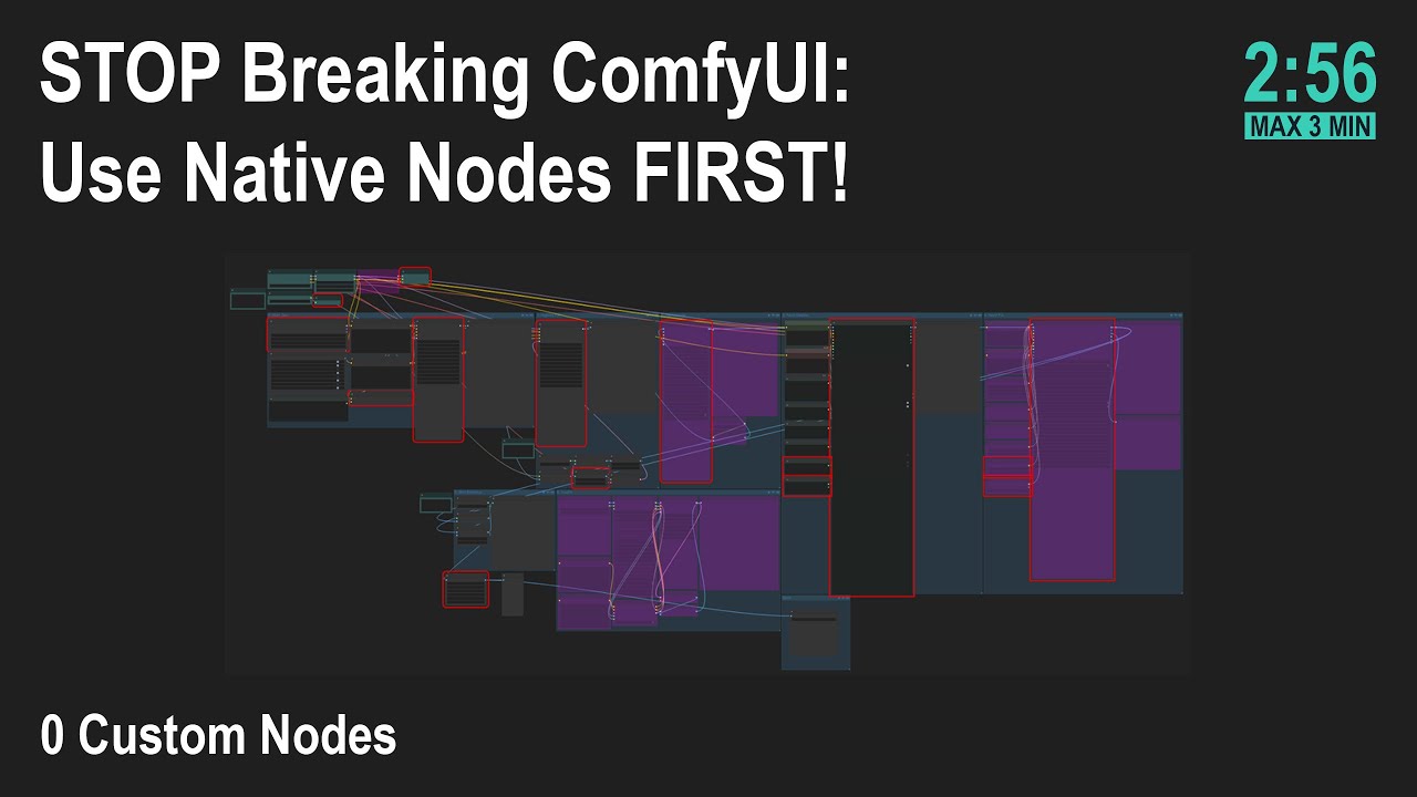 🟢 STOP Breaking ComfyUI: Use Native Nodes FIRST! (ComfyUI Shortcut)
