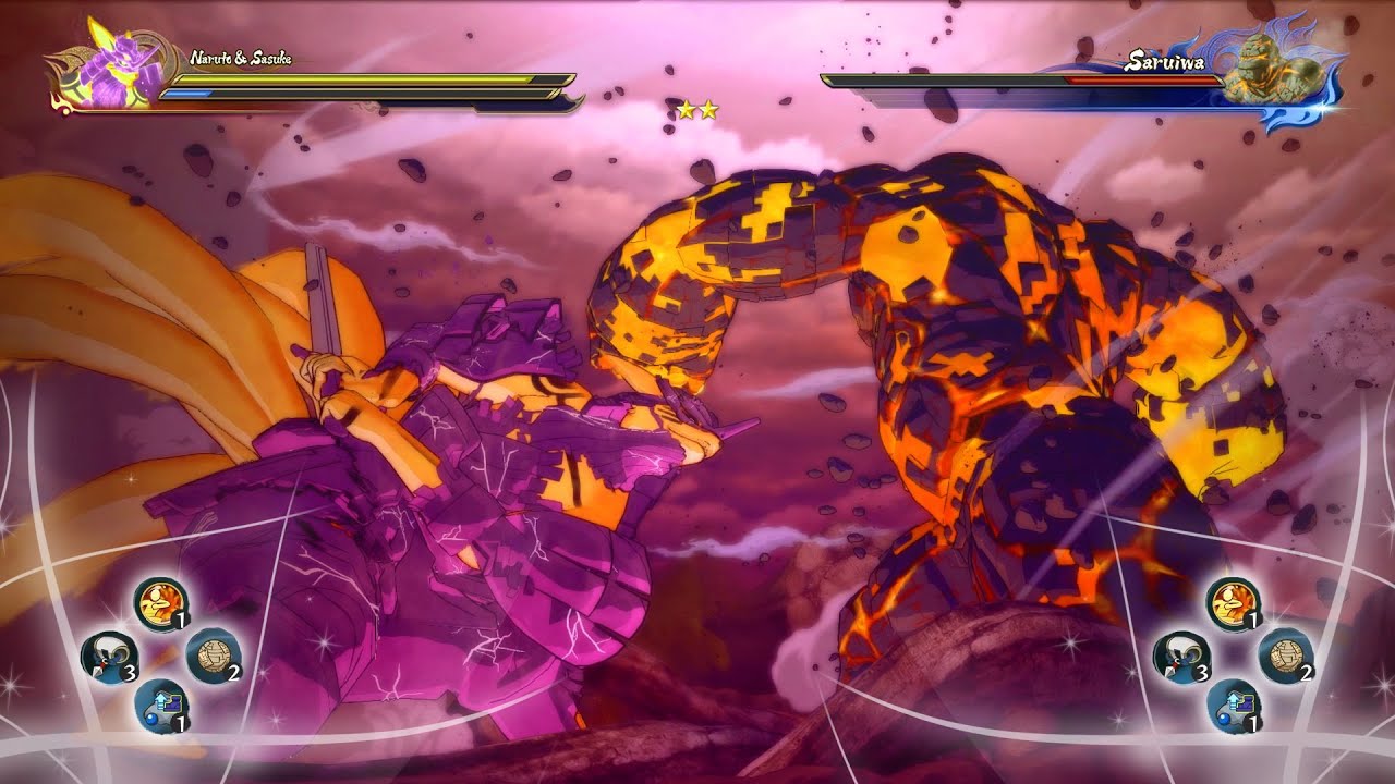 NARUTO HOKAGE, SASUKE & KURAMA VS MOMOSHIKI FULL POWER | Naruto Storm 4