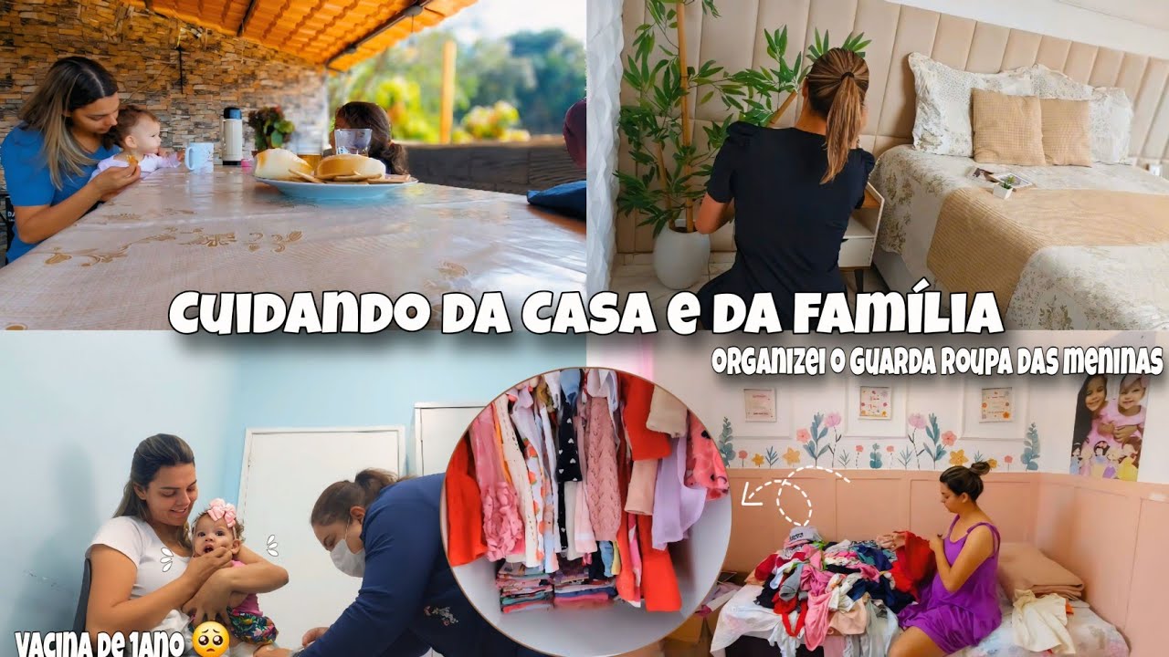 Um Dia Comigo: Café em Família, Arrumação da Casa e Vacina da Melissa de 1aninho