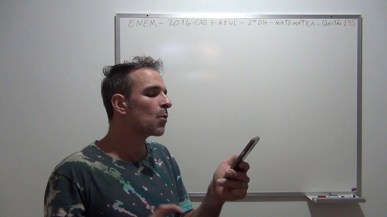 ENEM 2016 MATEM&Aacute;TICA CAD AZUL 2 DIA Quest&atilde;o 145