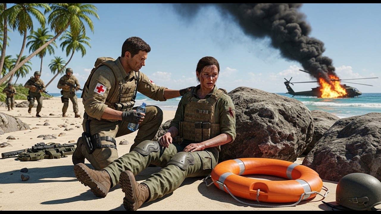 Combat Medic Girl Picks Up Her Father's Sniper Rifle and Saves Trapped Marines