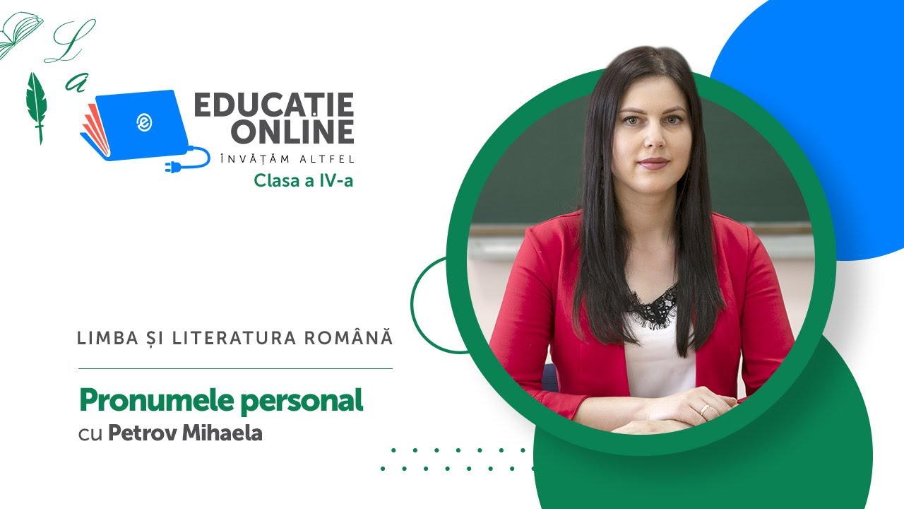 Limba și literatura română, Clasa a IV-a, Pronumele personal
