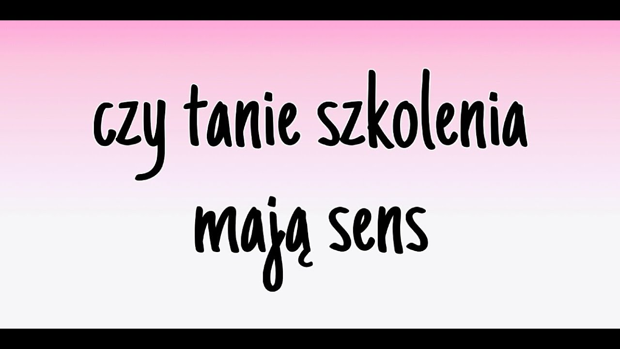 Czy tanie szkolenia mają sens