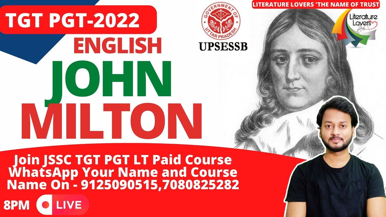 JOHN MILTON Selected Questions || पढ़ लीजिये अभी मौका है
