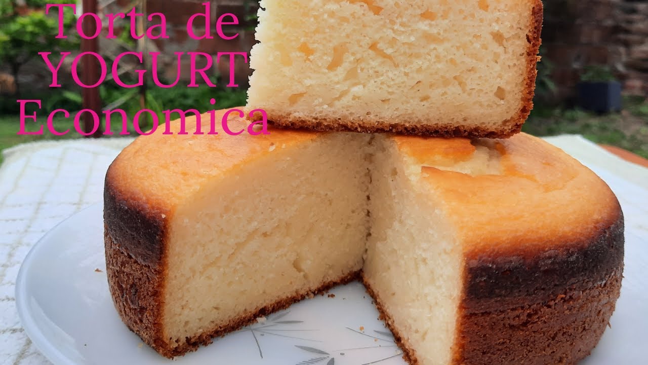 TORTA de Yogurt de un HUEVO FÁCIL  BIZCOCHUELO esponjoso Con ACEITE y harina leudante