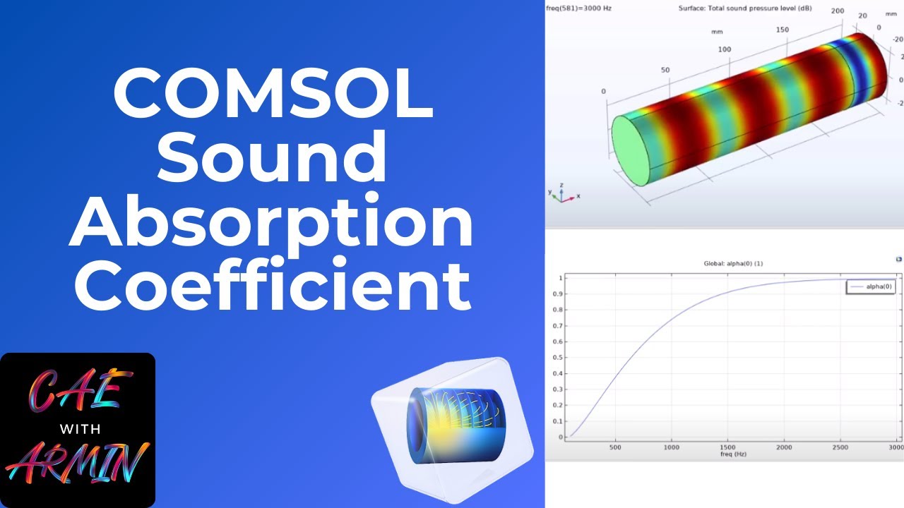 📉 Учебное пособие COMSOL: Коэффициент поглощения звука в импедансной трубке (Делани Базли) 🎤