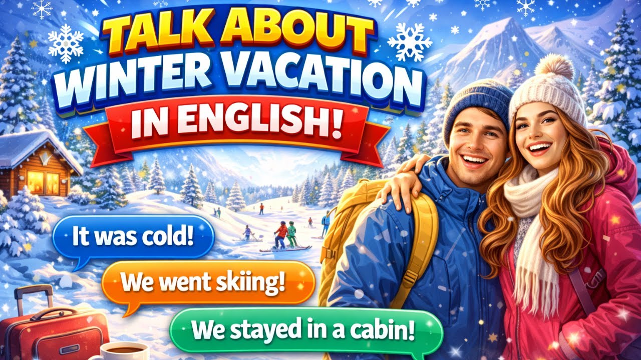 Talking About Winter Vacation in English | English Conversation Practice for Beginners