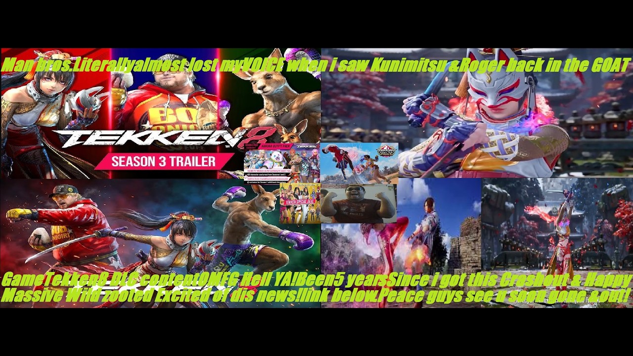 TEKKEN8 Season 3 Trailer.Reaction review.Hyper wild thoughts positive vibes about it!