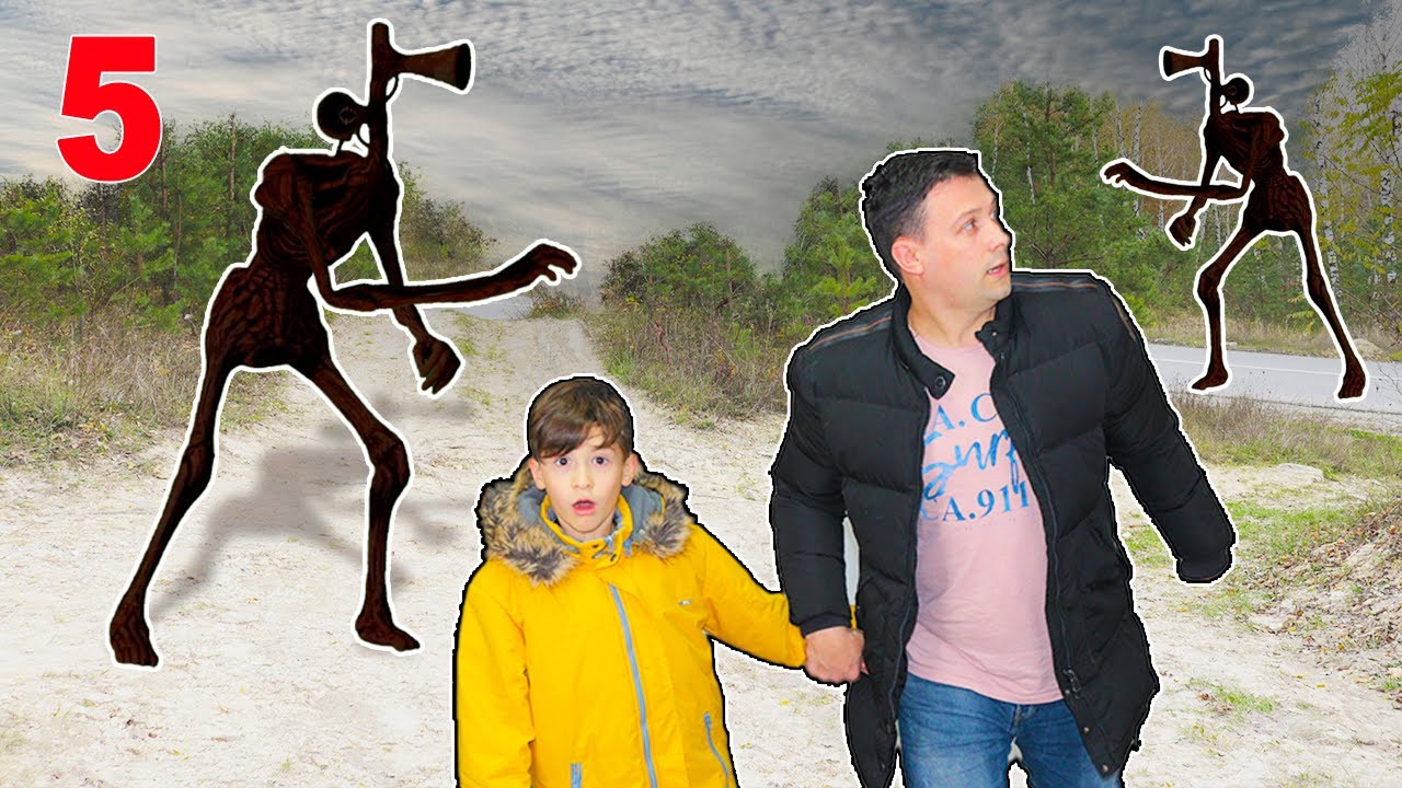 Сиреноголовый против Дани в реальной жизни! Зачем он вернулся в лес? Siren head 5 серия