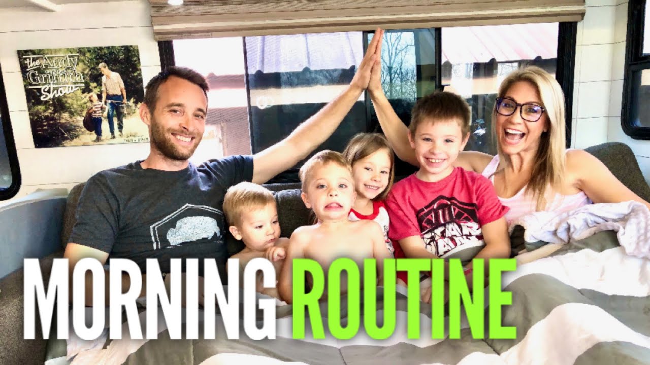 RV LIFE - Our Morning Routine - DITL Full-time RV Living Family of Six