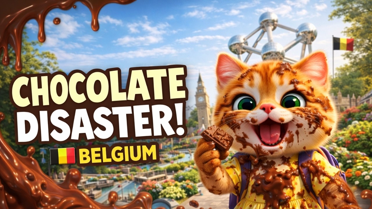 Chocolate Disaster in Belgium! 🍫 We Fell Into a Giant Chocolate Fountain!