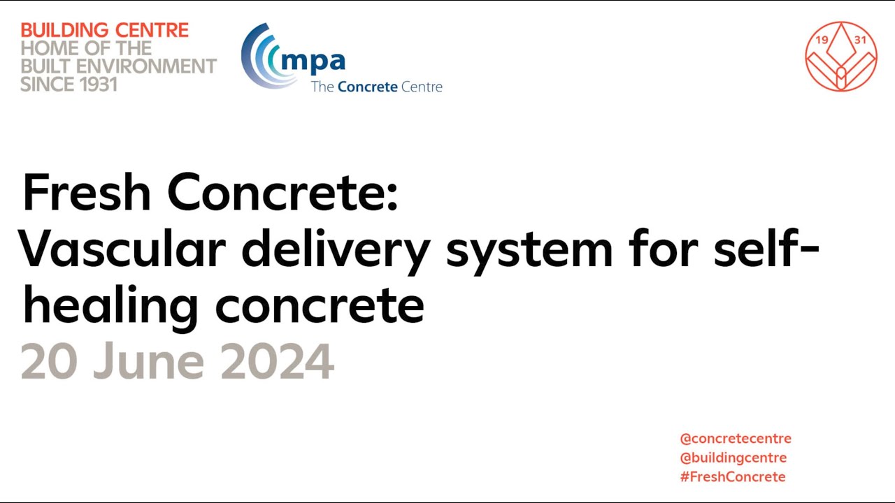 Fresh Concrete 2024 2: Vascular delivery system for self-healing concrete